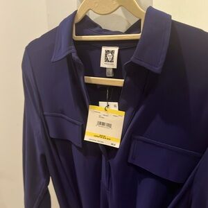 Anne Klein belted shirt dress